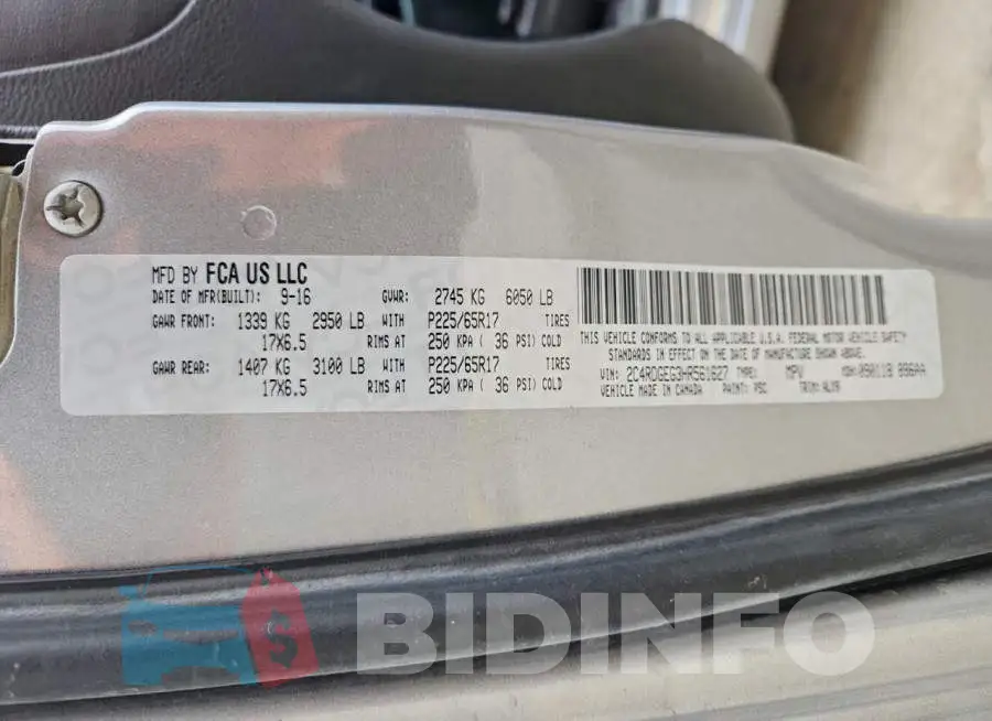 2C4RDGEG3HR561627 Photo# 14