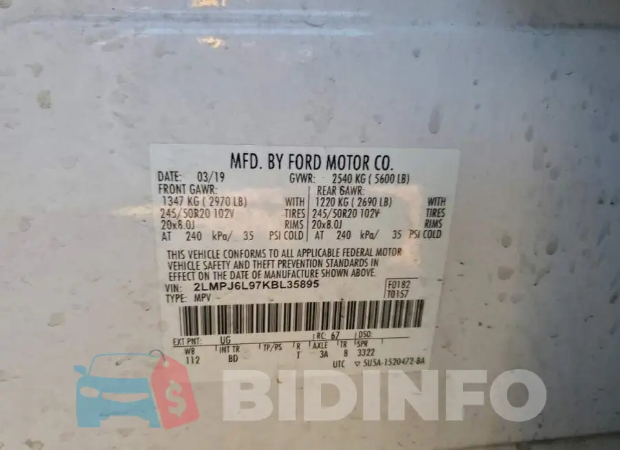 2LMPJ6L97KBL35895 Photo# 12