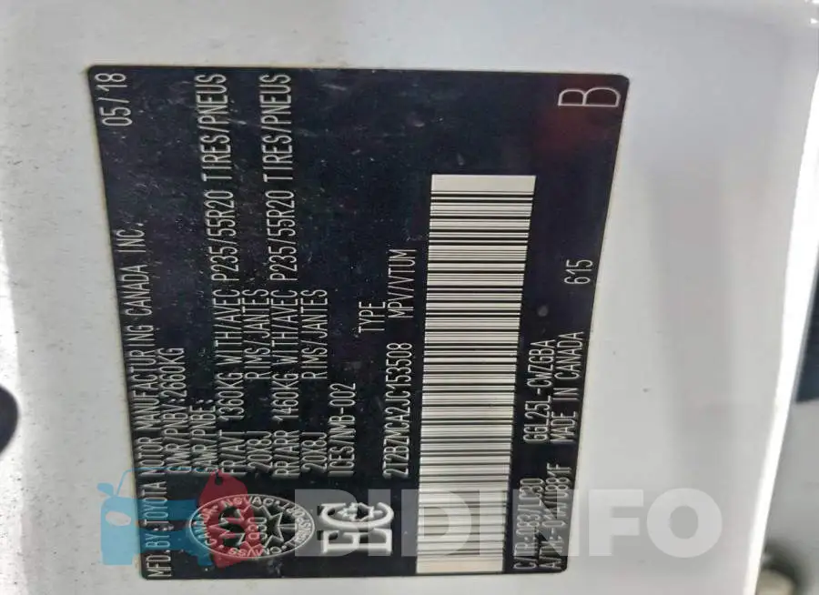 2T2BZMCA2JC153508 Photo# 13