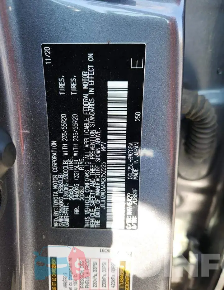 JTJHZMDA4M2052225 Photo# 14