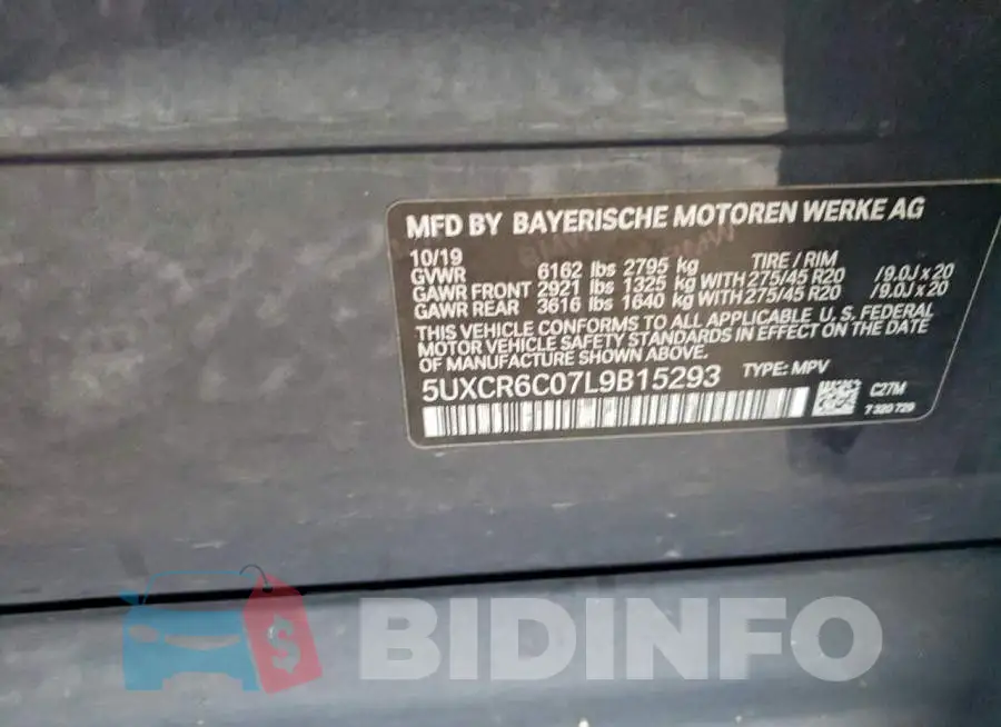 5UXCR6C07L9B15293 Photo# 13