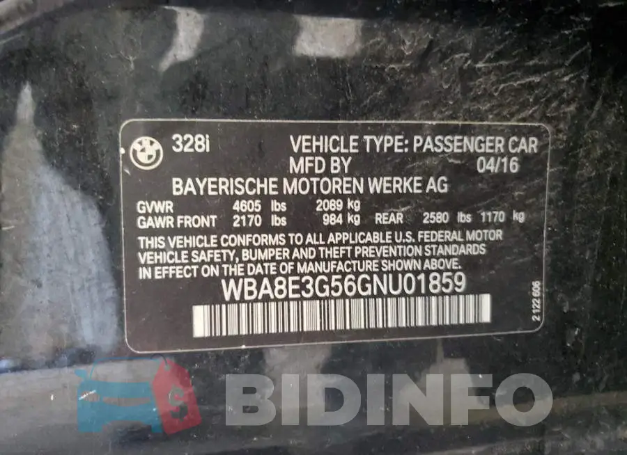 WBA8E3G56GNU01859 Photo# 12