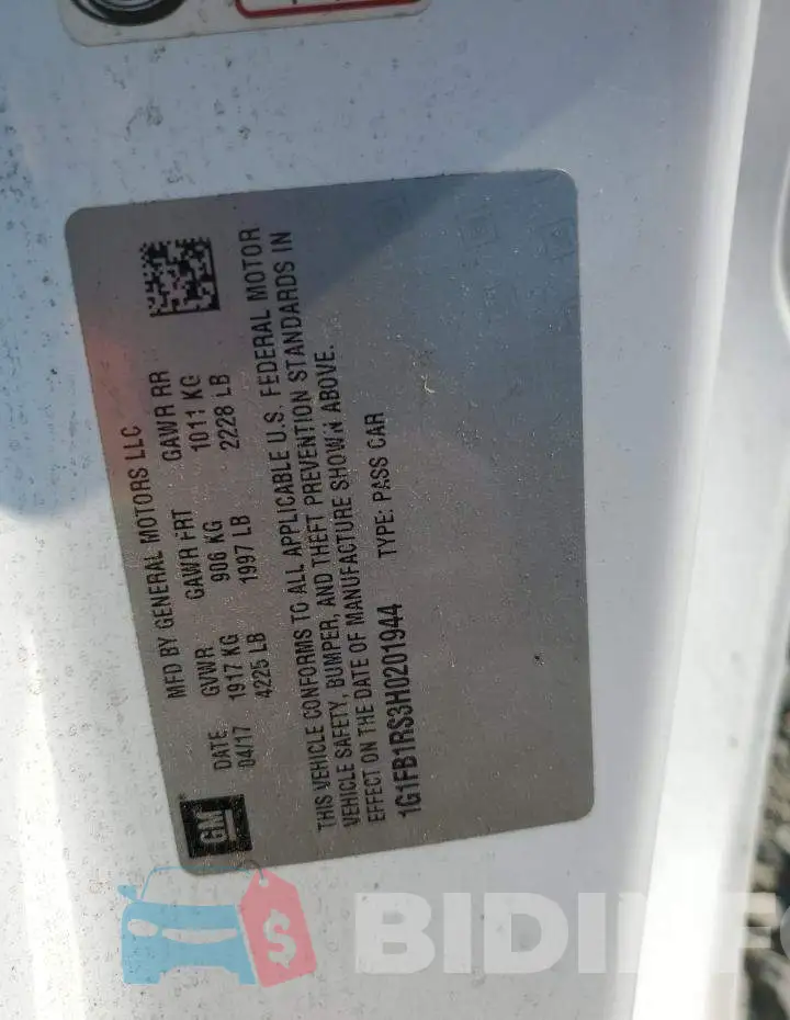 1G1FB1RS3H0201944 Photo# 12