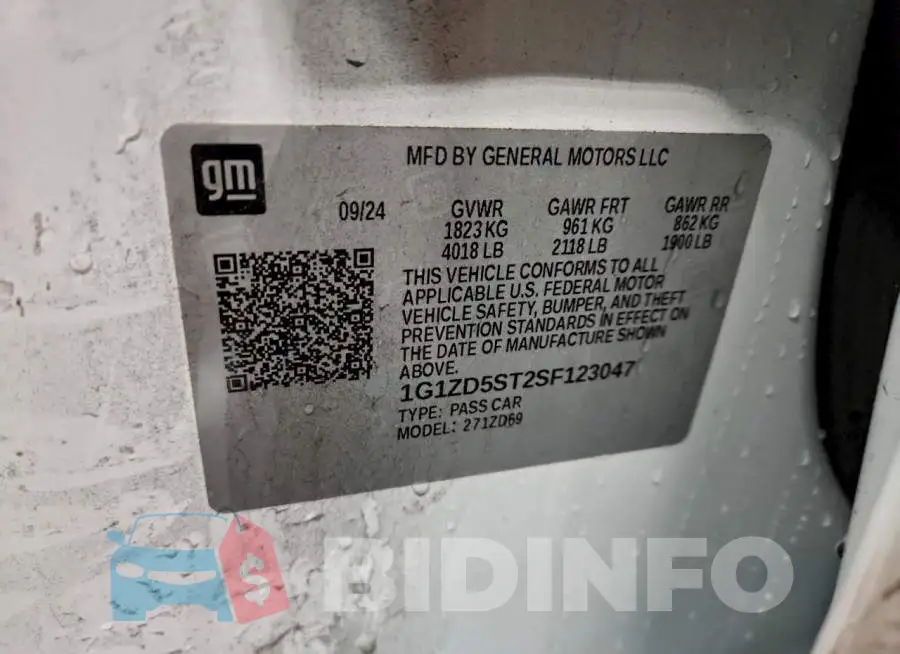 1G1ZD5ST2SF123047 Photo# 12