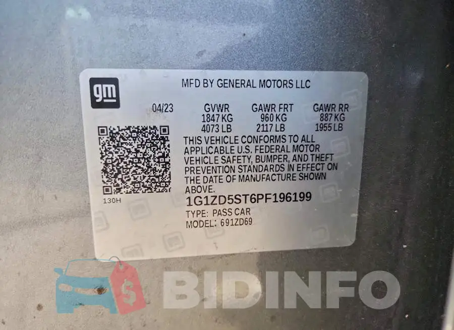 1G1ZD5ST6PF196199 Photo# 12