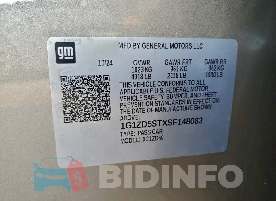 1G1ZD5STXSF148083 Photo# 12