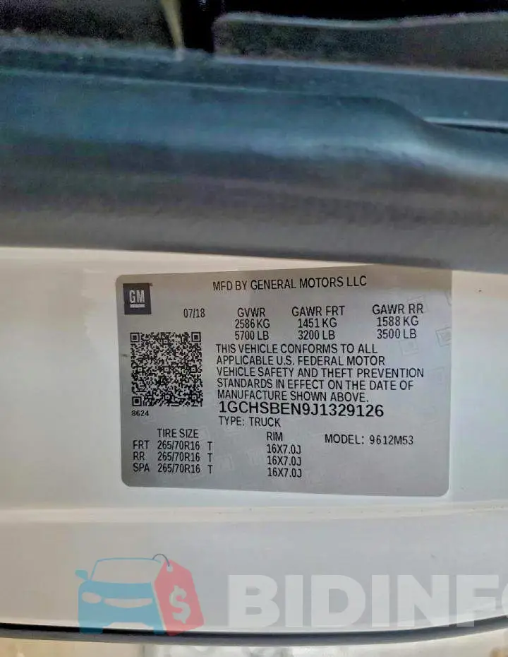 1GCHSBEN9J1329126 Photo# 12