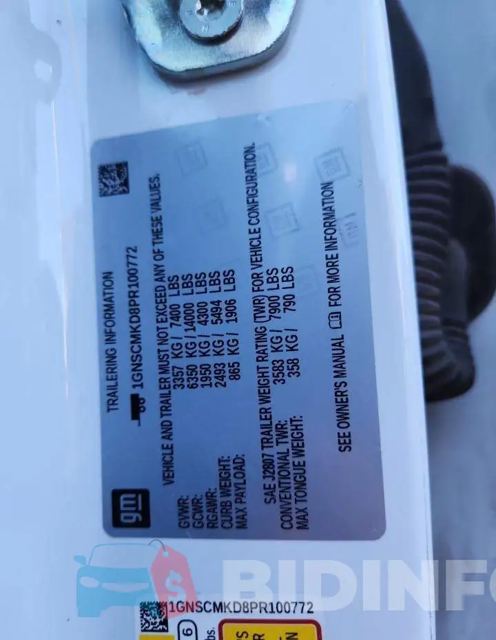 1GNSCMKD8PR100772 Photo# 13