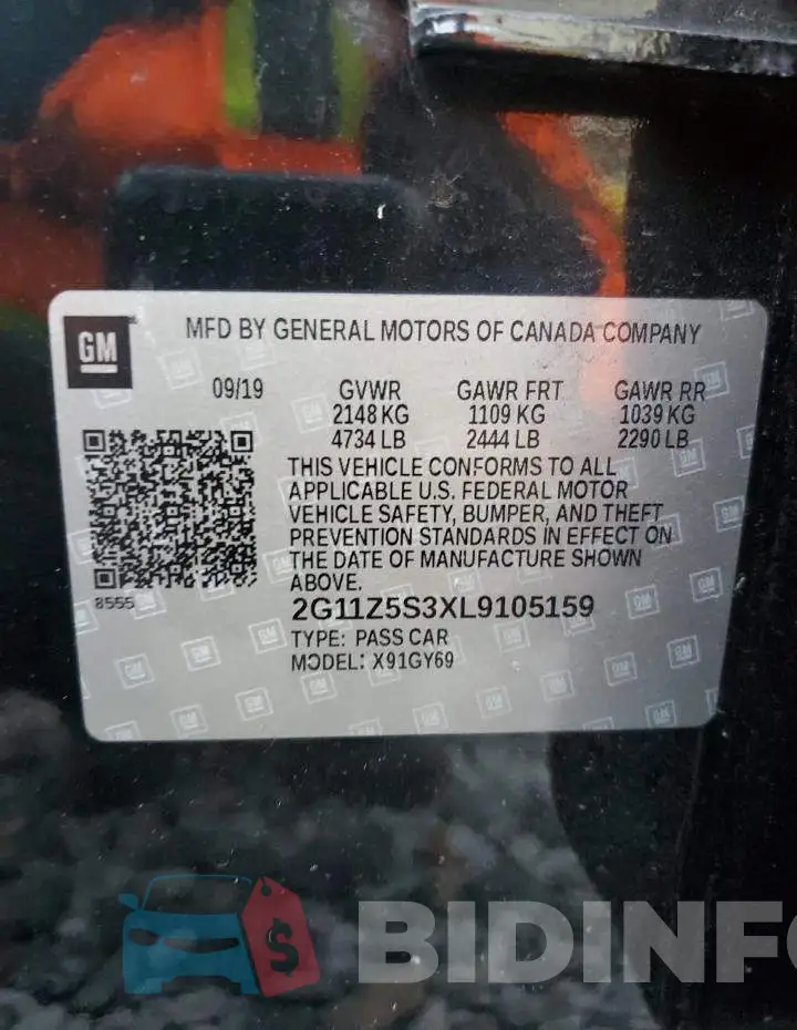 2G11Z5S3XL9105159 Photo# 12