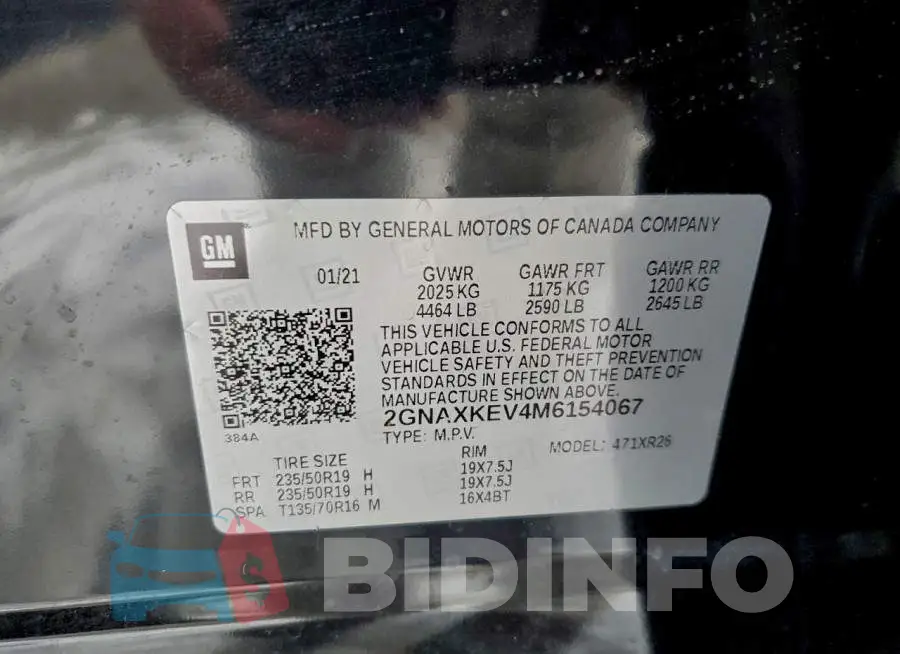 2GNAXKEV4M6154067 Photo# 13