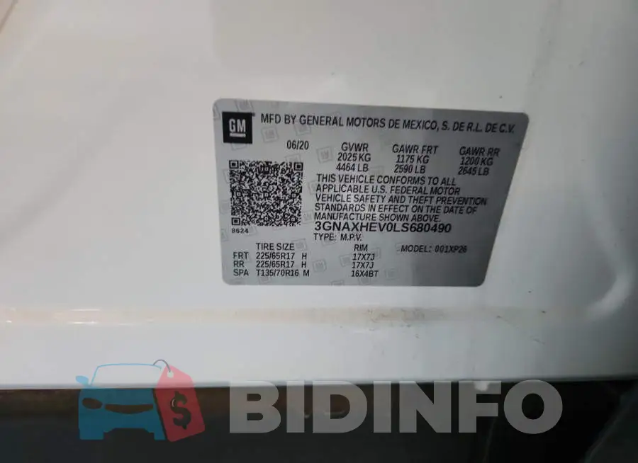 3GNAXHEV0LS680490 Photo# 14