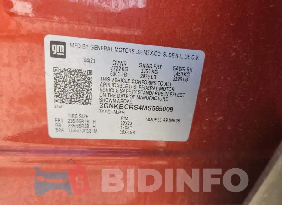 3GNKBCRS4MS565009 Photo# 14