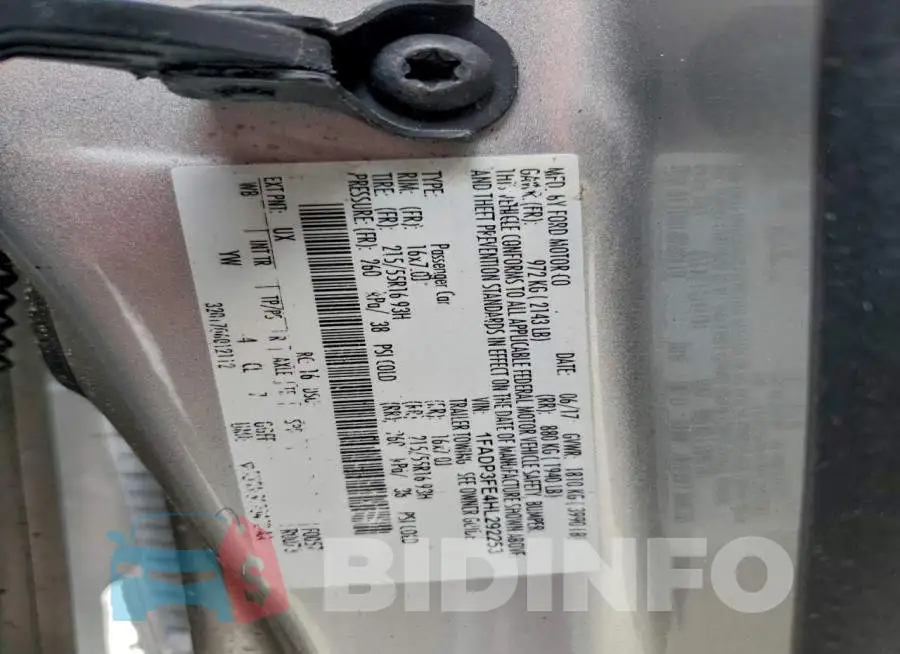 1FADP3FE4HL292253 Photo# 12