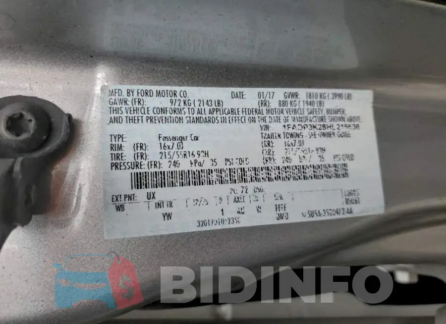1FADP3K28HL215638 Photo# 13