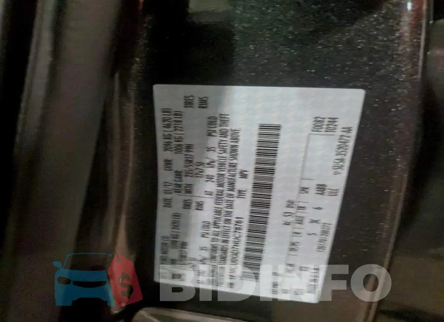 1FMCU0GD7HUC78761 Photo# 12