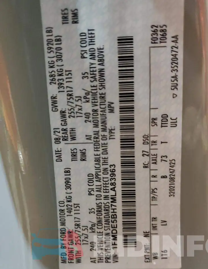 1FMDE5BH7MLA83963 Photo# 13