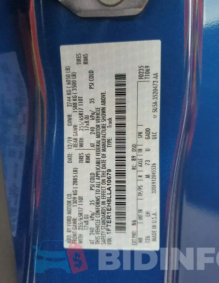 1FTER1EH8LLA10679 Photo# 12