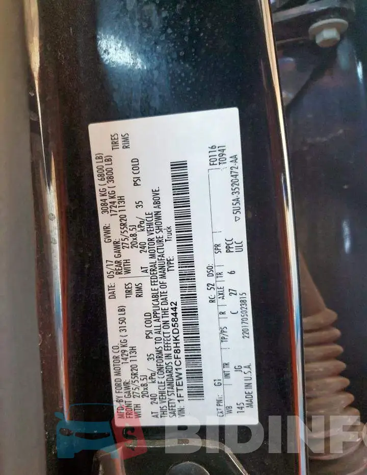 1FTEW1CF8HKD58442 Photo# 12