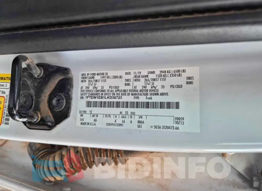 1FTEW1EB1LKD36723 Photo# 10
