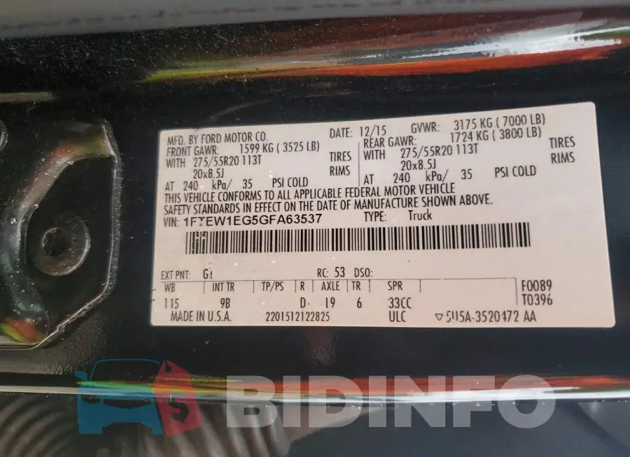 1FTEW1EG5GFA63537 Photo# 12