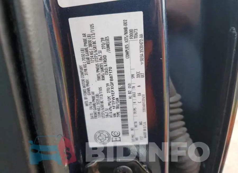 1FTFW1EFXGFB87170 Photo# 12