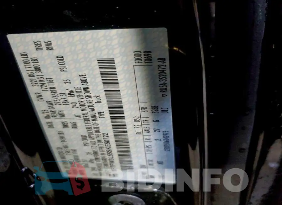 1FTFW3L55SKE50722 Photo# 12