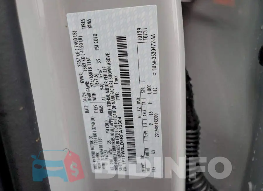 1FTFW3LD5RFA73304 Photo# 12