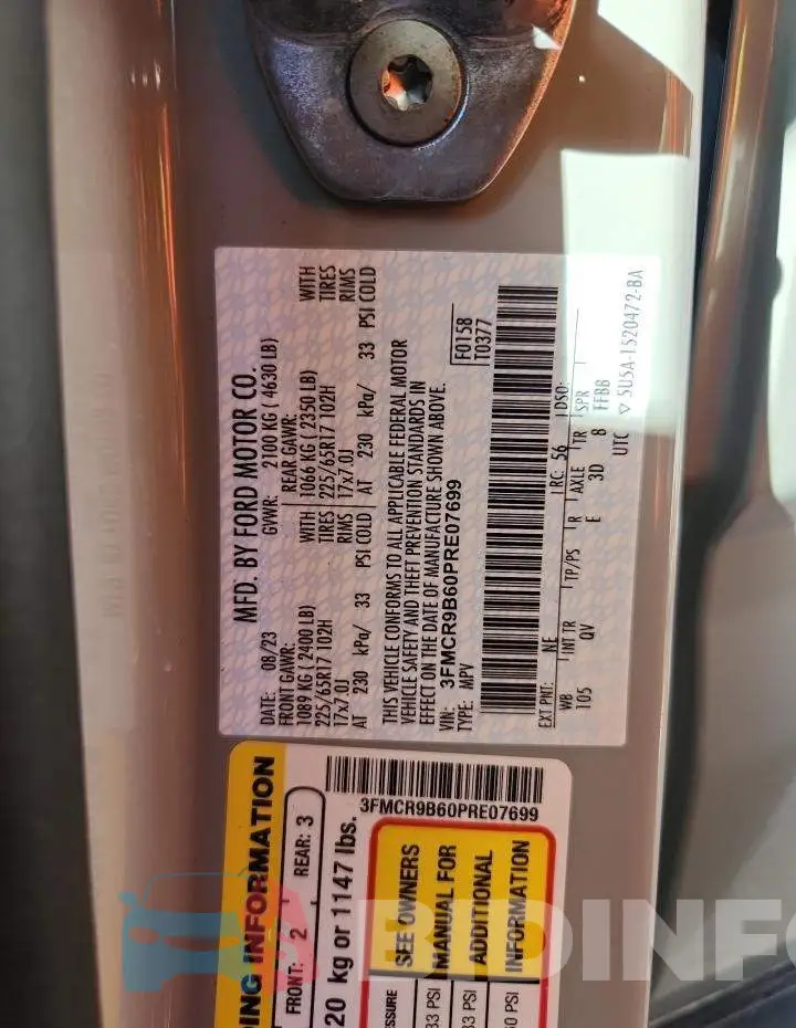 3FMCR9B60PRE07699 Photo# 14