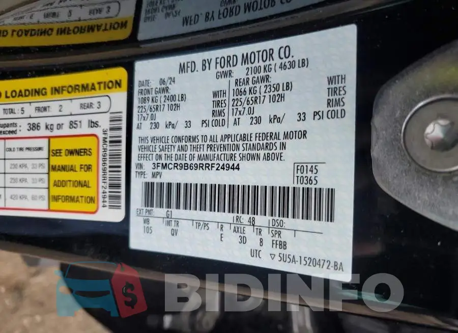 3FMCR9B69RRF24944 Photo# 13