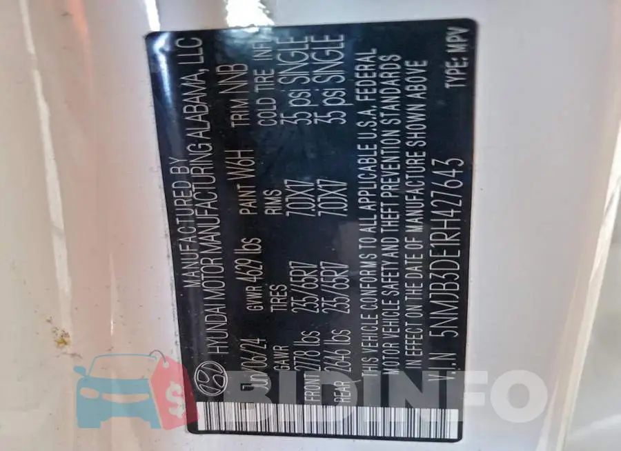 5NMJB3DE1RH427643 Photo# 14