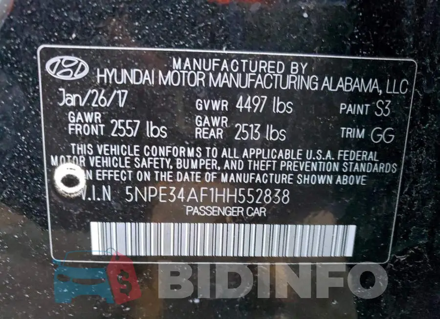 5NPE34AF1HH552838 Photo# 12