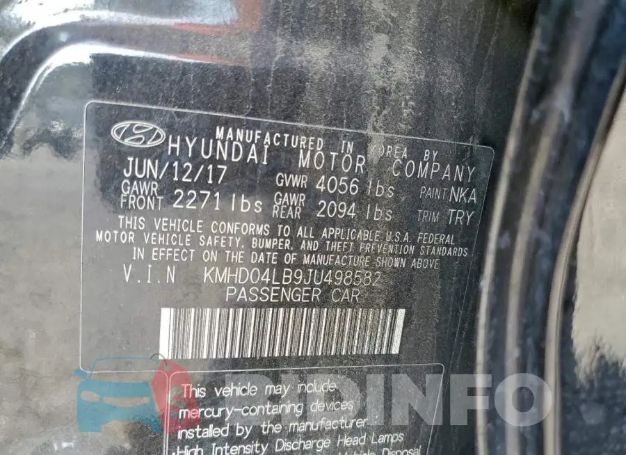 KMHD04LB9JU498582 Photo# 12