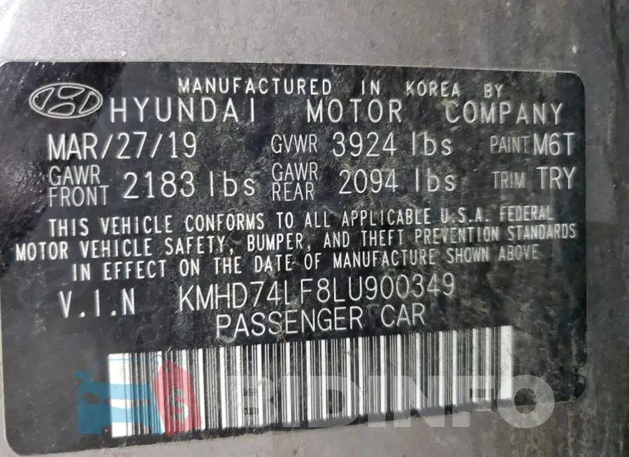 KMHD74LF8LU900349 Photo# 13