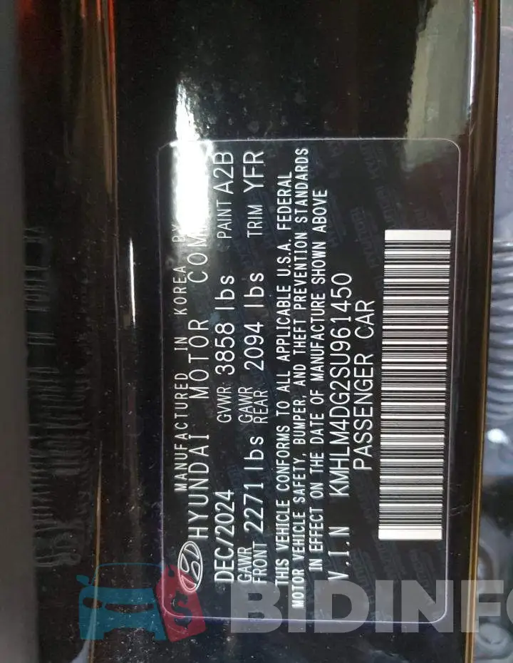 KMHLM4DG2SU961450 Photo# 12