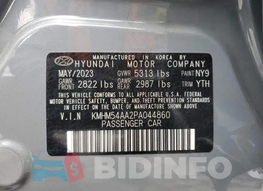 KMHM54AA2PA044860 Photo# 12