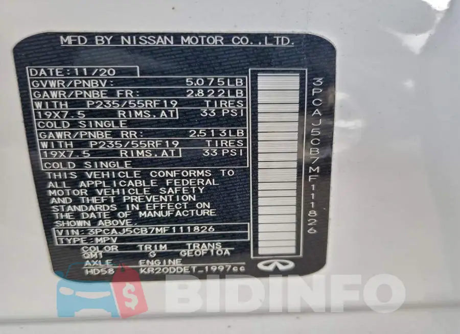 3PCAJ5CB7MF111826 Photo# 14