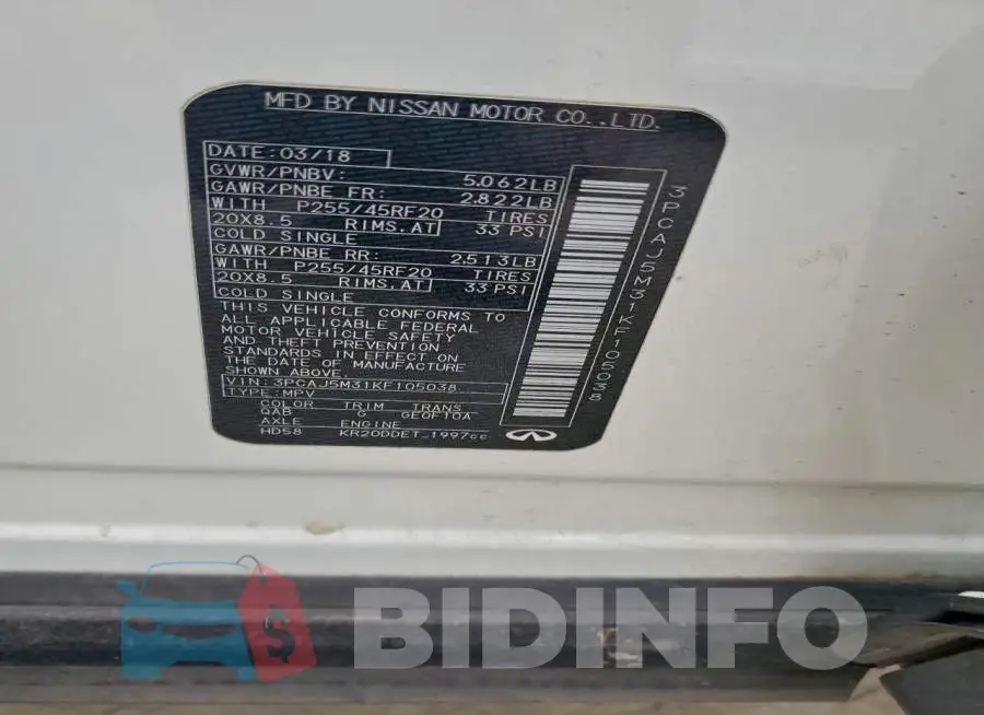 3PCAJ5M31KF105038 Photo# 12