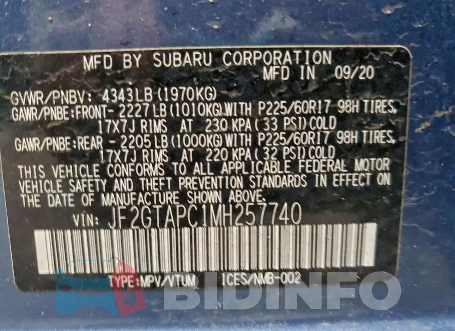 JF2GTAPC1MH257740 Photo# 12