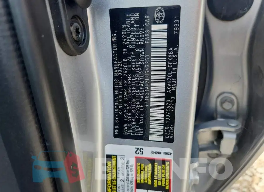 4T1G31AK7LU543253 Photo# 12