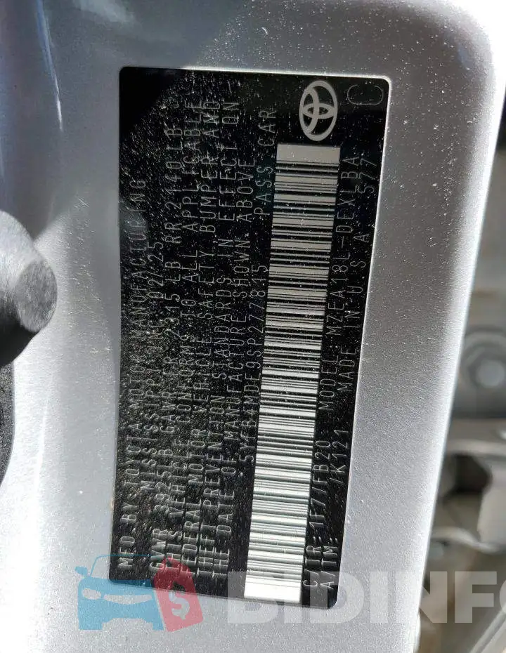 5YFB4MDE9SP277815 Photo# 13