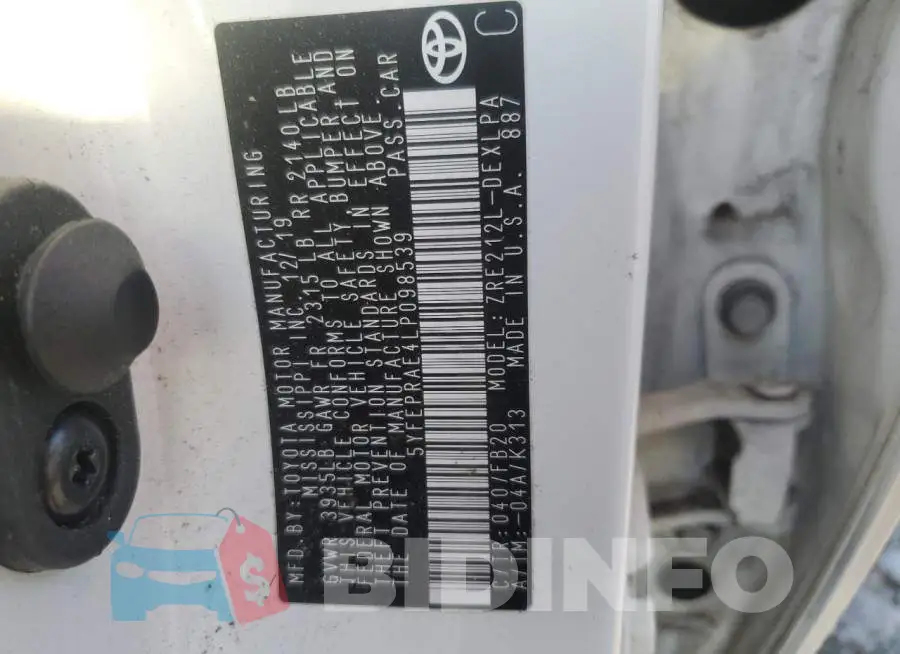 5YFEPRAE4LP098539 Photo# 13