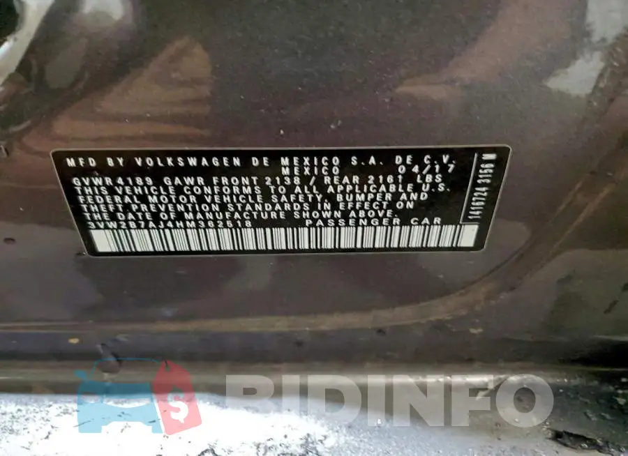 3VW2B7AJ4HM362518 Photo# 12