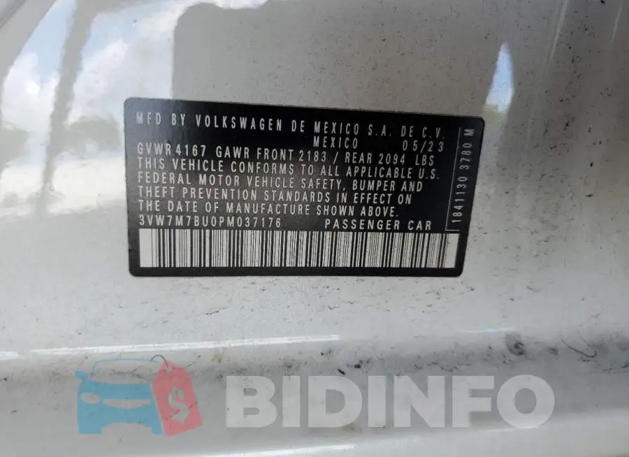 3VW7M7BU0PM037176 Photo# 12