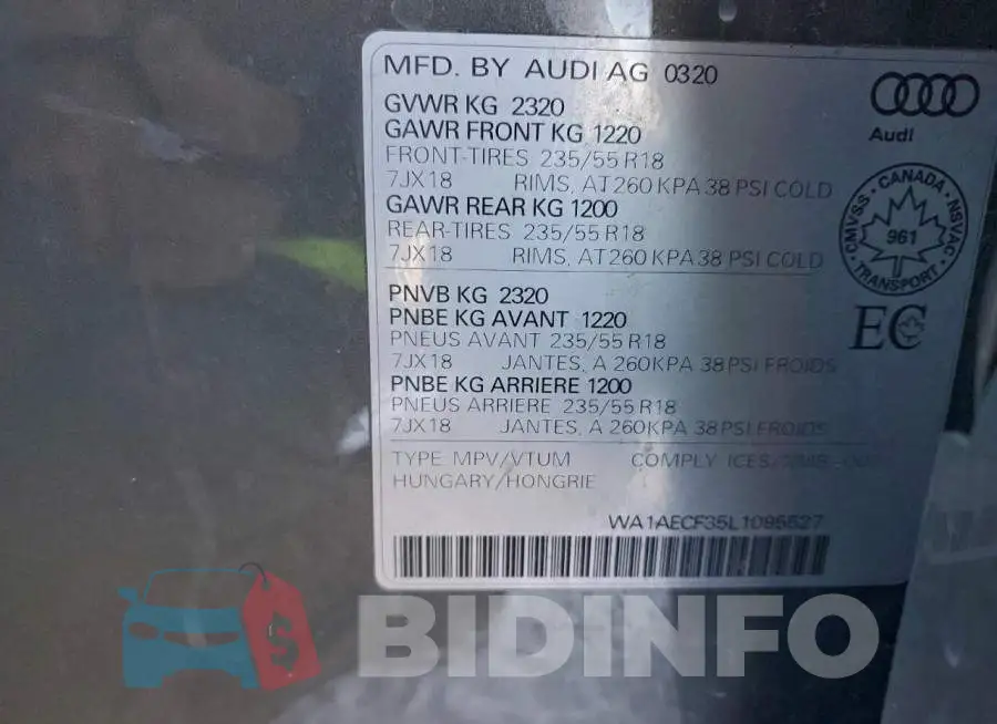 WA1AECF35L1095527 Photo# 14
