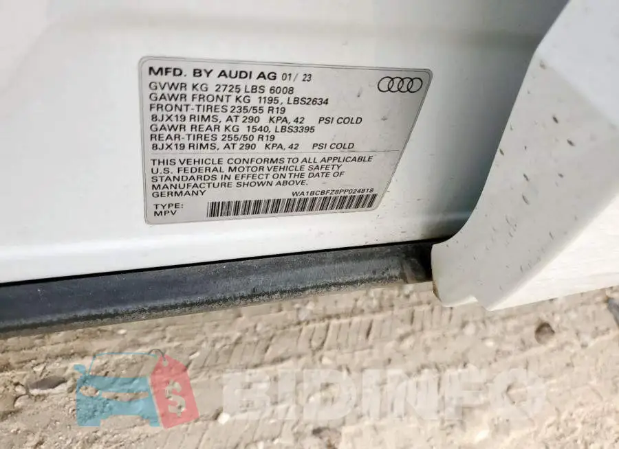 WA1BCBFZ8PP024818 Photo# 14