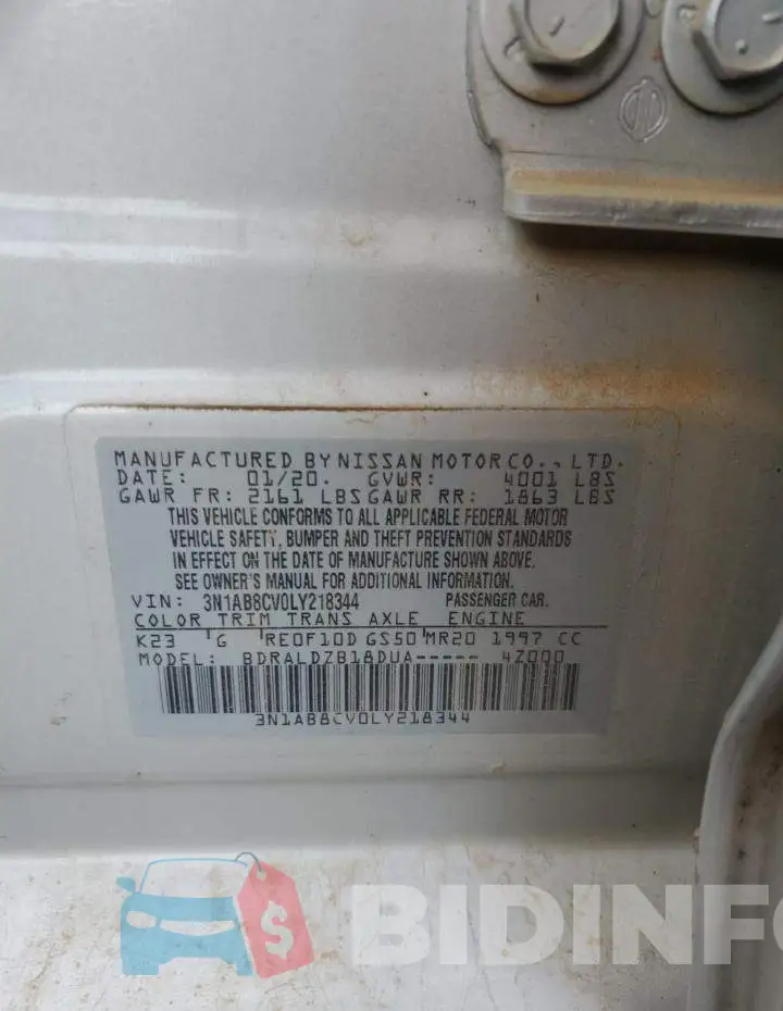 3N1AB8CV0LY218344 Photo# 12