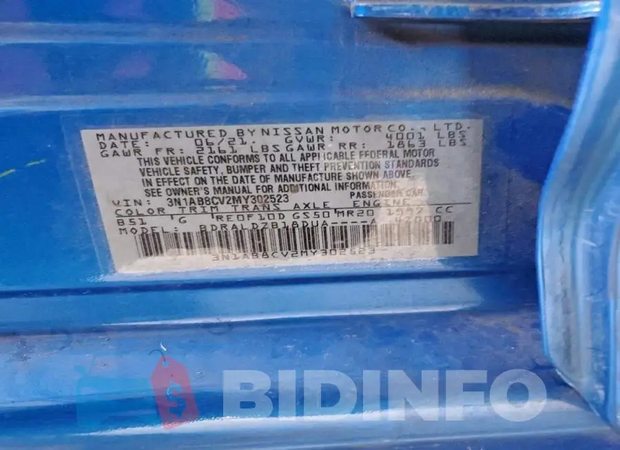 3N1AB8CV2MY302523 Photo# 12