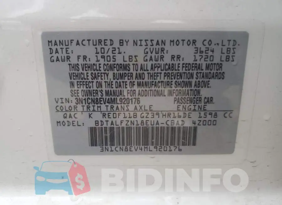 3N1CN8EV4ML920176 Photo# 12