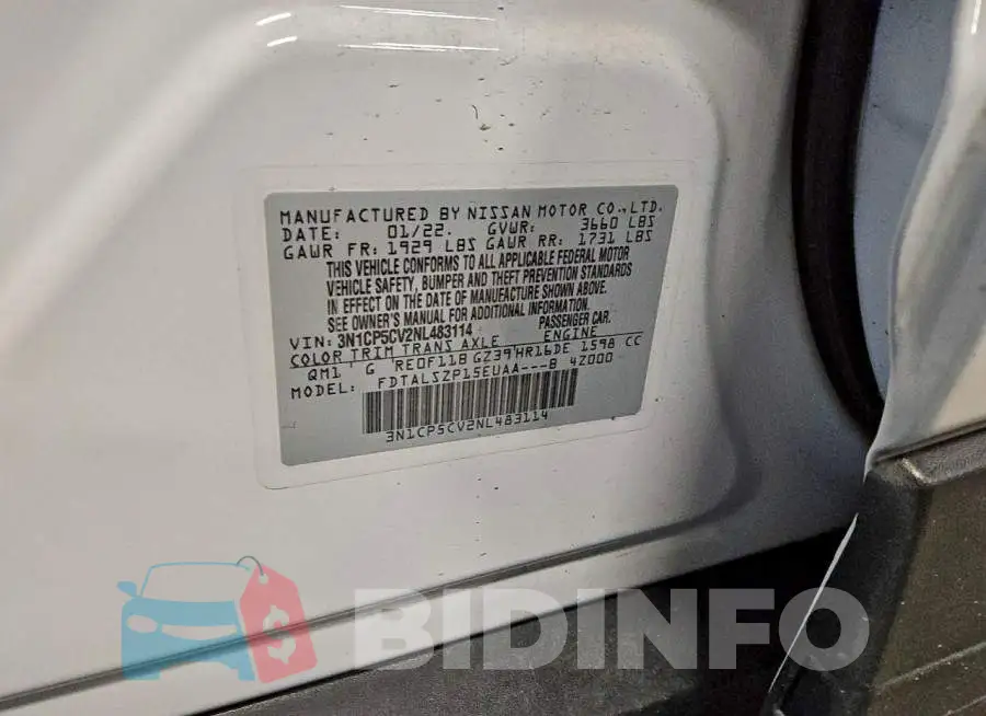 3N1CP5CV2NL483114 Photo# 12