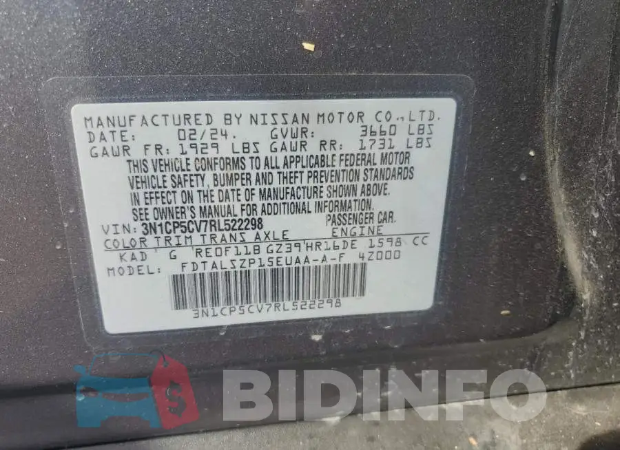 3N1CP5CV7RL522298 Photo# 13